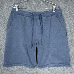Lululemon City Sweat Shorts Mens XL Blue Drawstring Athleisure 9" inseam